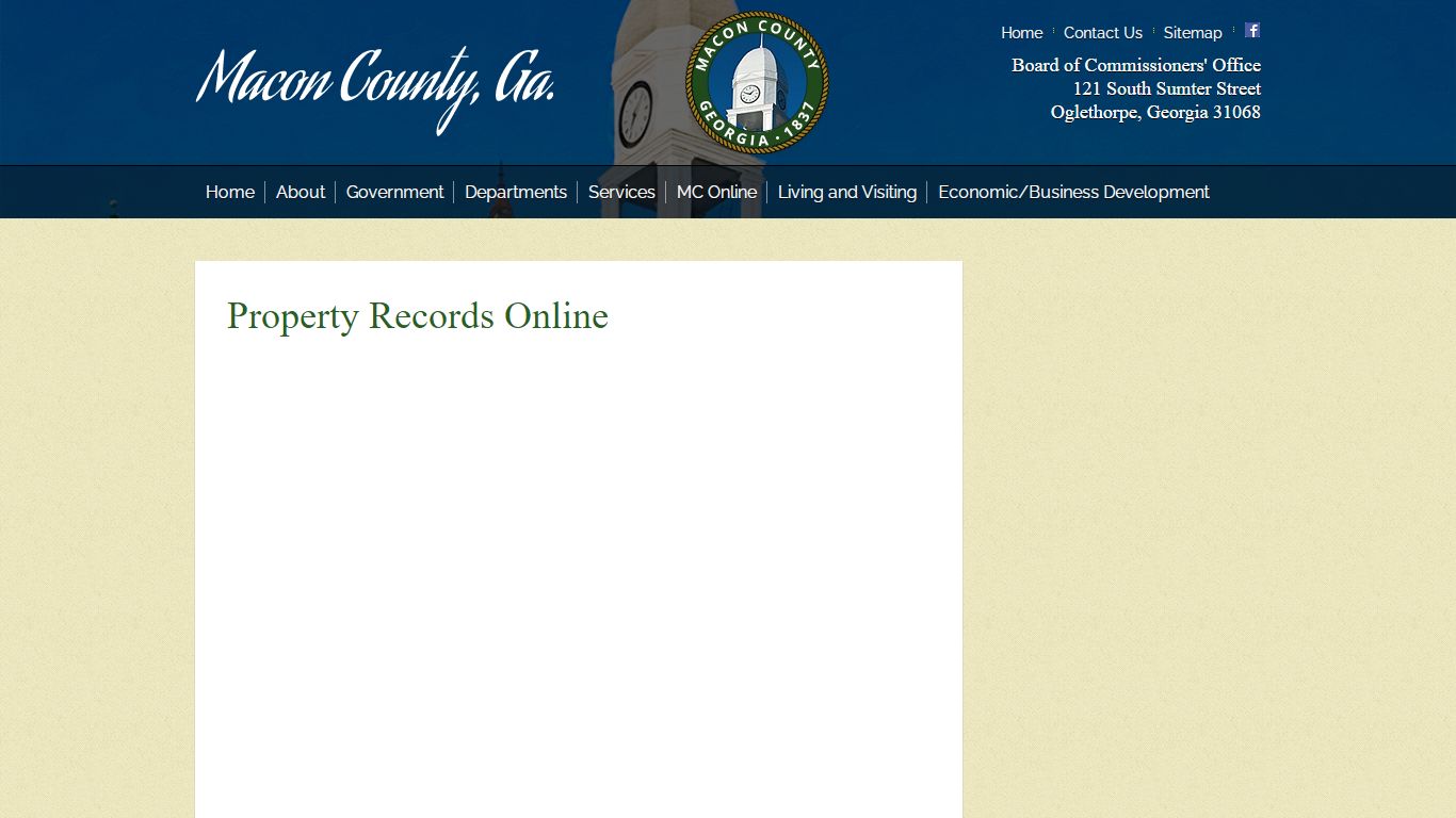 Property Records Online - Macon County, GA